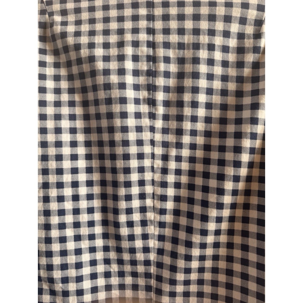 Chadwick's Of Boston Blue White Gingham Woman's Blazer Size 18 Lined 2 Buttons - Picture 6 of 12